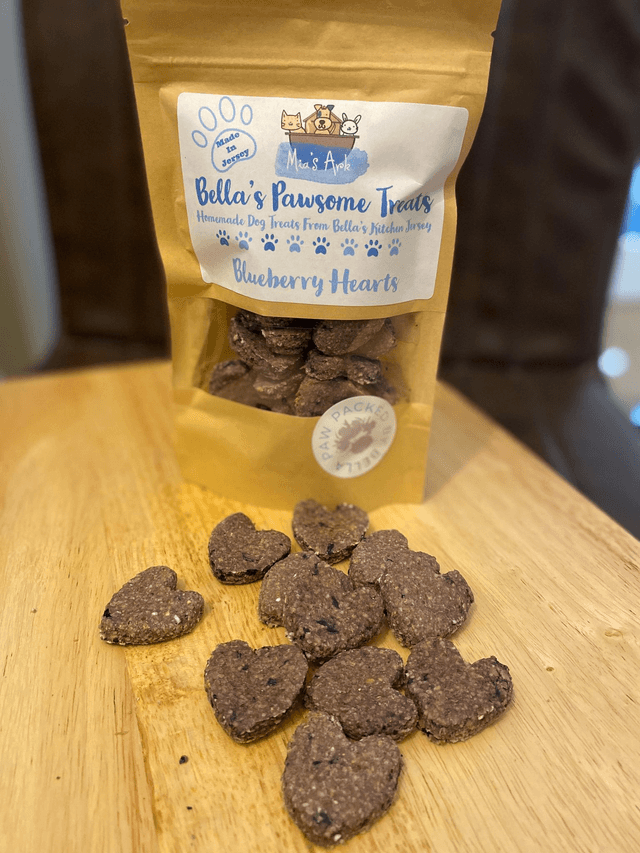 Blueberry & Peanut Butter Homemade Dog Treats