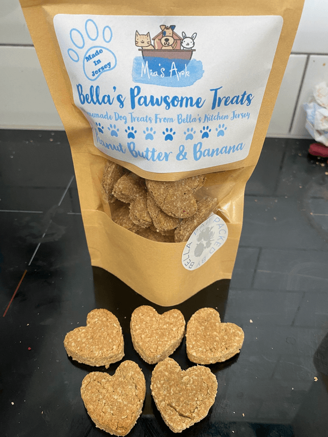 Peanut Butter & Banana Homemade Dog Treats