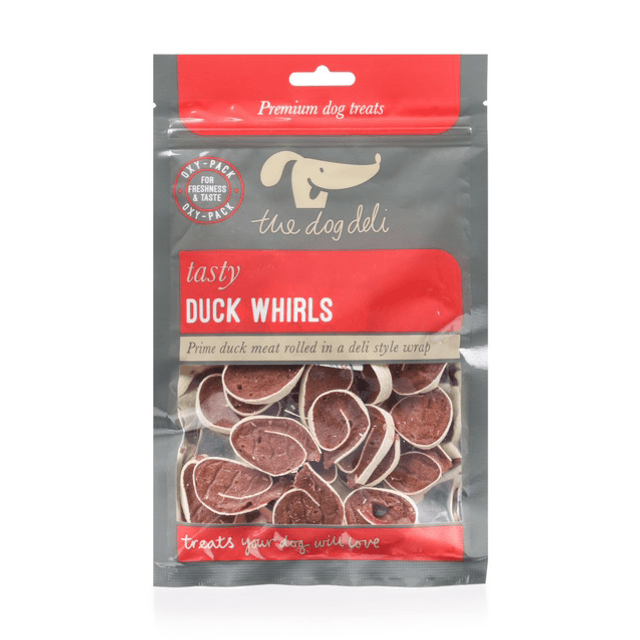 DOG DELI 100G DUCK WHIRLS DOG TREATS